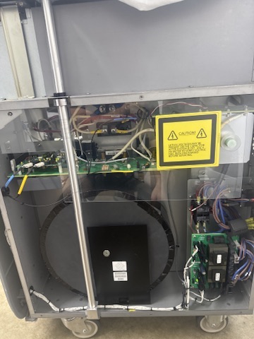 Diagnostic control panel on a medical laser platform